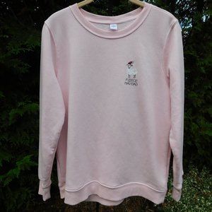 Old Navy Cute "FLEECE NAVIDAD" Holiday Crewneck Sweatshirt